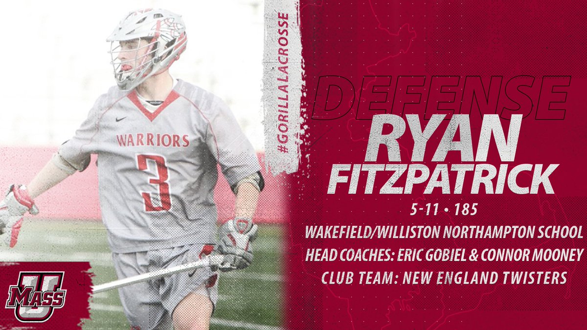Welcome to #GorillaLacrosse ⤵️

🦍 Ryan Fitzpatrick
🏫 Wakefield/Williston Northampton School
💪 5-11 // 185
📰 bit.ly/2PaYngl 

#Flagship 🚩
