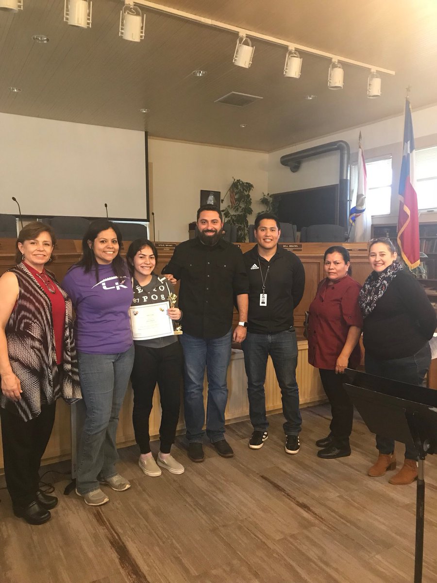 niclew12's tweet photo. ¡Felicidades a Valery Arevalo, our own Legacy Knight, who earned 1st place in the ECISD dual language spelling bee. She will move on to Regionals! @LegacyECISD #ecisdtweets https://t.co/gkWkYbbtN0