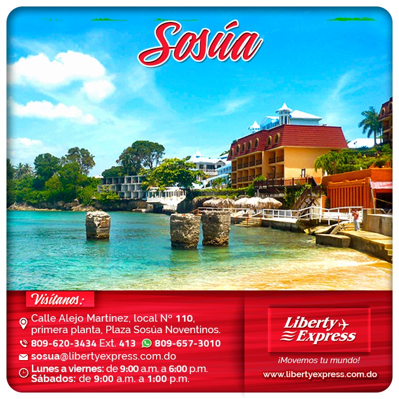 libertydom's tweet photo. Desde #Sosúa nos esforzamos por darte la mejor atención personalizada, con tiempo récord de entrega en tus pedidos y seguridad garantizada en el traslado de tus paquetes. ¡Confía en los expertos!
#Provincia #Sosua #RD #Dominicana #Agencia #Encomienda #Paquete https://t.co/2kyy0wHGpD