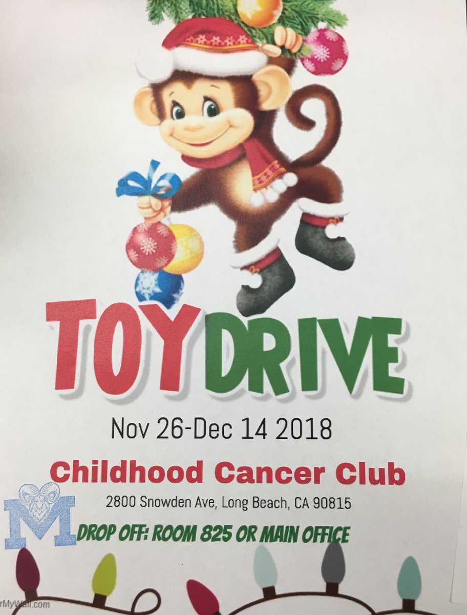 MillikanCCC's tweet photo. Happy friday rams! Childhood cancer club would love it if you can donate any toys to the children at Millers hospital. Anything and everything counts. Have a good weekend 💙 💛💛💙💛💙💛 https://t.co/XKpbI7ELrb