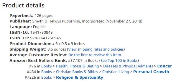 'Cancer Just Is' has cracked the top 100 in "Cancer" books on Amazon! Thank you so much for all your support!

amazon.com/dp/1641730943