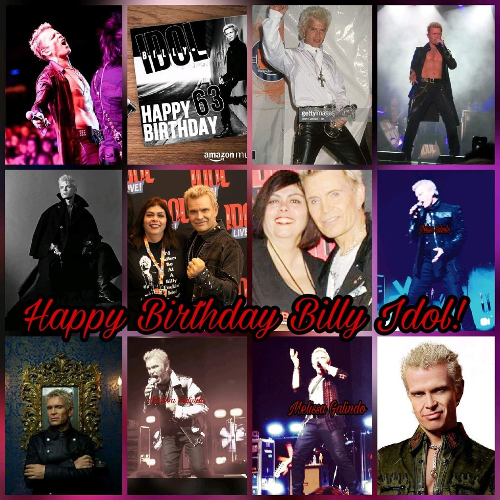 Happy 63rd Birthday Billy Idol! I hope you are having an epic birthday Legend. Thank you for the great music.  