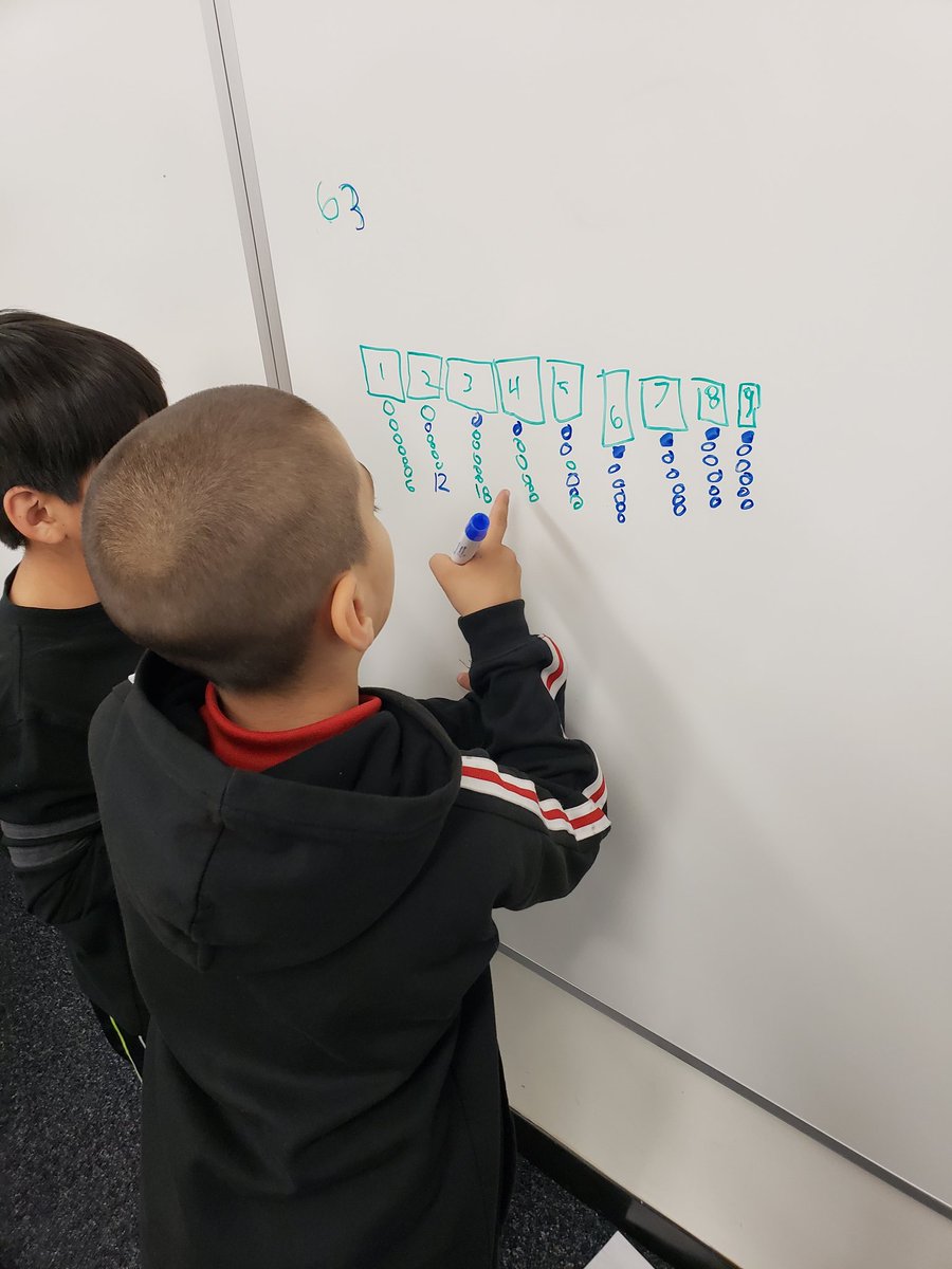 foreveralearner's tweet photo. These #Nelson3rd from Ms. Spiker's class broke in @NelsonTigers' new #360math room to explore some division concepts. #learnoutloud #tusdthrives @TusdInduction https://t.co/avcHrPygEX