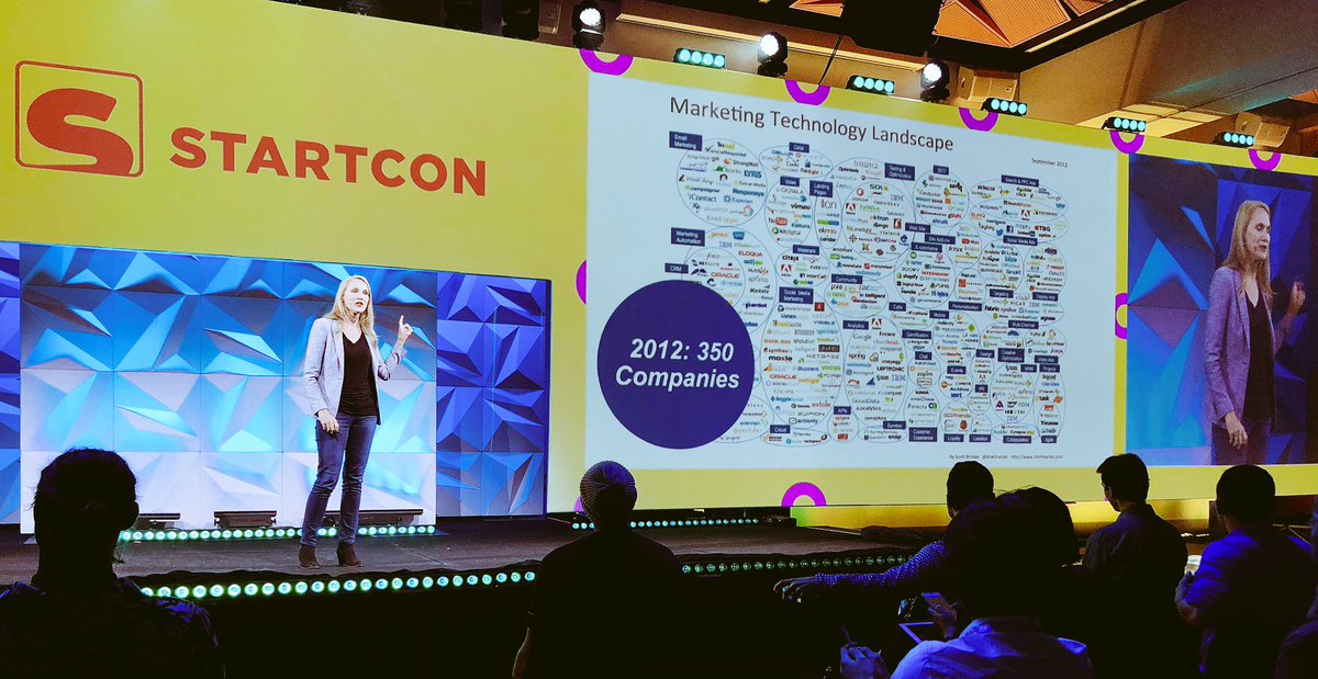 #StartCon #StartCon2018 #MarTech landscape by @chiefmartec #MarketingTech #MarketingTechnology at #startup conference #Sydney #Australia speaker @aprildunford #product #positioning for #startups #startupAUS position products