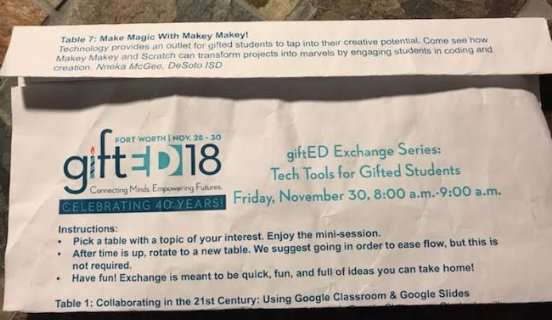 DeSotoISDAdvAca's tweet photo. Our @desotoisdengage Director of GT and Advanced Academics @nnekamcgee presented on digital independent projects and tech tools this week at the Texas Association of Gifted and Talented Annual Conference. #soarhigher #gtrocks https://t.co/BXTIduHDv7
