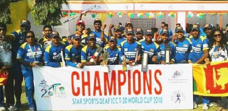 IamDilu1's tweet photo. When determination meets dedication this happens. Big congratulations to Sri Lanka Deaf Cricket Team for beating India 😇👌🏻
#DeafCricket @OfficialSLC https://t.co/XOGllDPkVr
