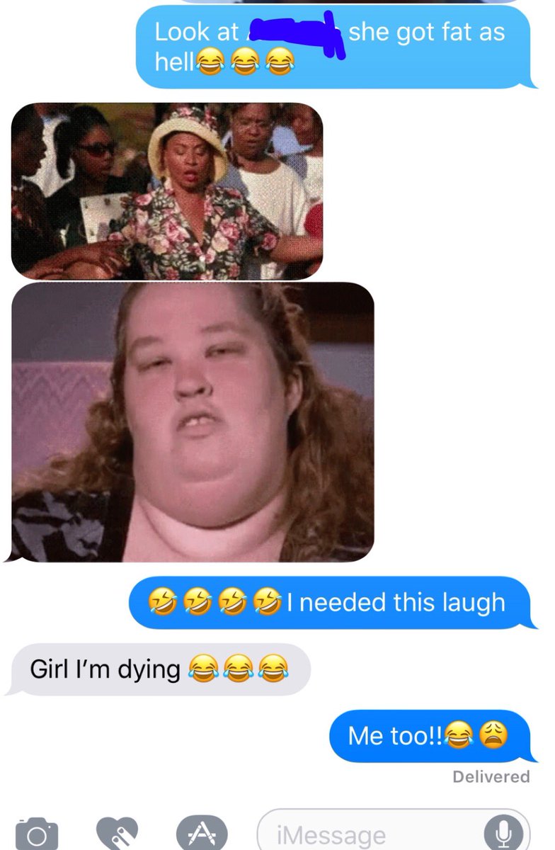 Fats_82's tweet photo. Yo that neck look just like the old mama June definitely on point🤣you're bid! When them tables turn 😂sis. https://t.co/0vMbnjPRwv
