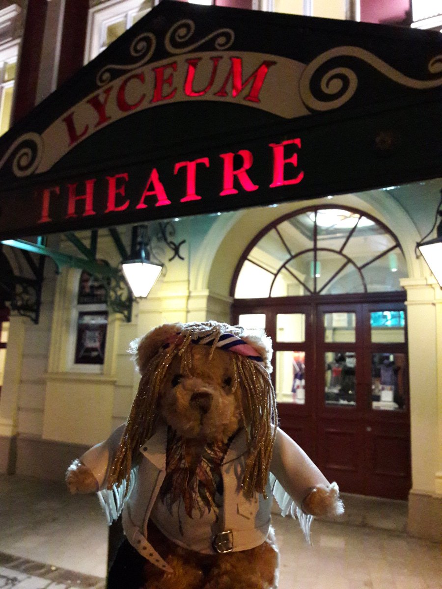 IdiotBears's tweet photo. Staceebear was supposed to be spending the evening at the hotel, but apparently he couldn't resist the cry of the strip! 😜🤘🐻 https://t.co/0ZethIooPf