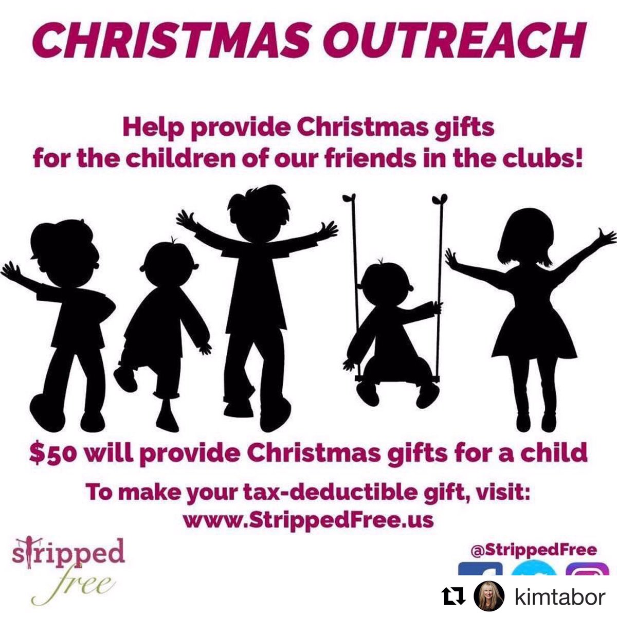 StrippedFree's tweet photo. #Repost @kimtabor
Will you help? Just click the LINK IN MY BIO. You can make a huge impact this Christmas! Thank You! β’ β’ β’ @strippedfree
#SFIndy #JesusFrees #pray #prayerrequest #chainbreaker #ifoundfreedom #faithquotes #hope #faith #fearnot #pray https://t.co/lVLuOZCpJ0