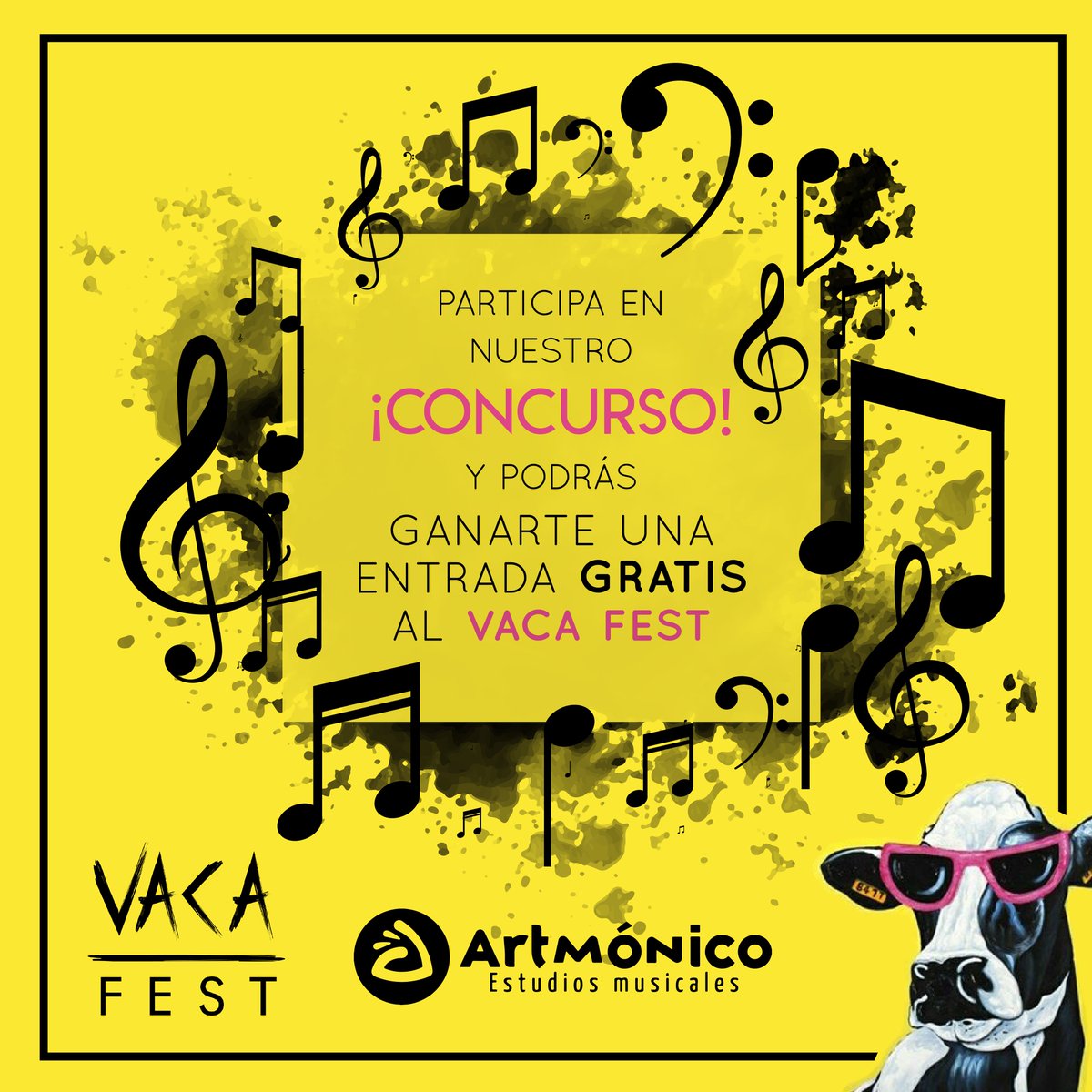 ¿Te enteraste del super concurso que tenemos en Instagram? ¿No? Ve corriendo a nuestra cuenta @artmonicoestudios y ¡Participa! Gana una entrada a la 4ta Edición del Vaca Fest ow.ly/vvHF30mORTw