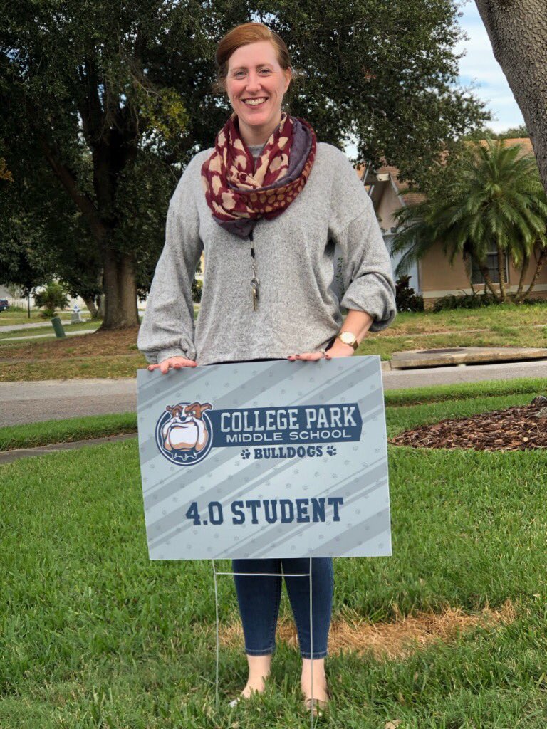 CPMS_OCPS's tweet photo. Dr. Wilson and Mr. Brown visited every home of our 4.0 students. Congratulations Bulldogs!Keep up the good work!!! #collegeparkmiddleschoolocps #ocpsnews #advancedocps https://t.co/vlz1yac9mD