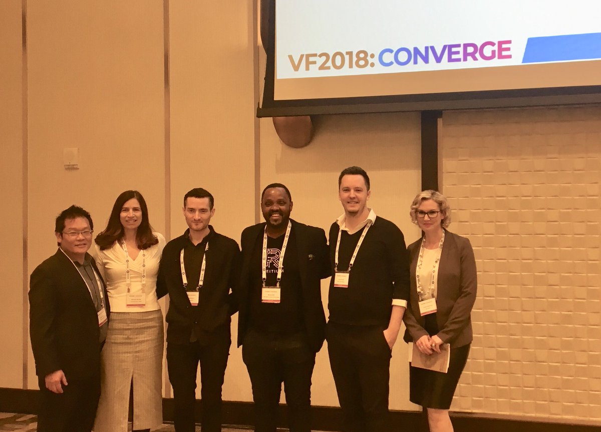 Thanks to Jessica Katrichak for moderating a great discussion with our friends at <a href="/JUDI_AI/">JUDI.AI</a> <a href="/reitium/">REITIUM</a> &amp; <a href="/responsiveai/">Responsive.AI</a> 🥂 #VF2018 <a href="/NCFACanada/">NCFA Canada</a>
