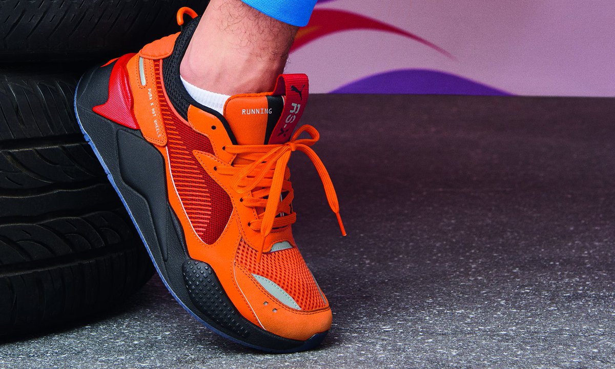 puma rs x hot wheels orange