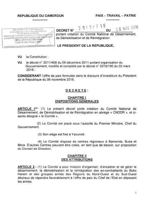 SenatorPenn's tweet photo. #PaulBiya creates yet another Commission for disarmament and re-intergration.This commission is another white elephant project just like the #Musonge Commission that is still to achieve anything
RIGHT SOLUTIONS
-CEASEFIRE
-DEMILITARIZATION
-AMNESTY
-NEGOTIATIONS WITH 3RD PARTY https://t.co/Bgcfz0VIJd