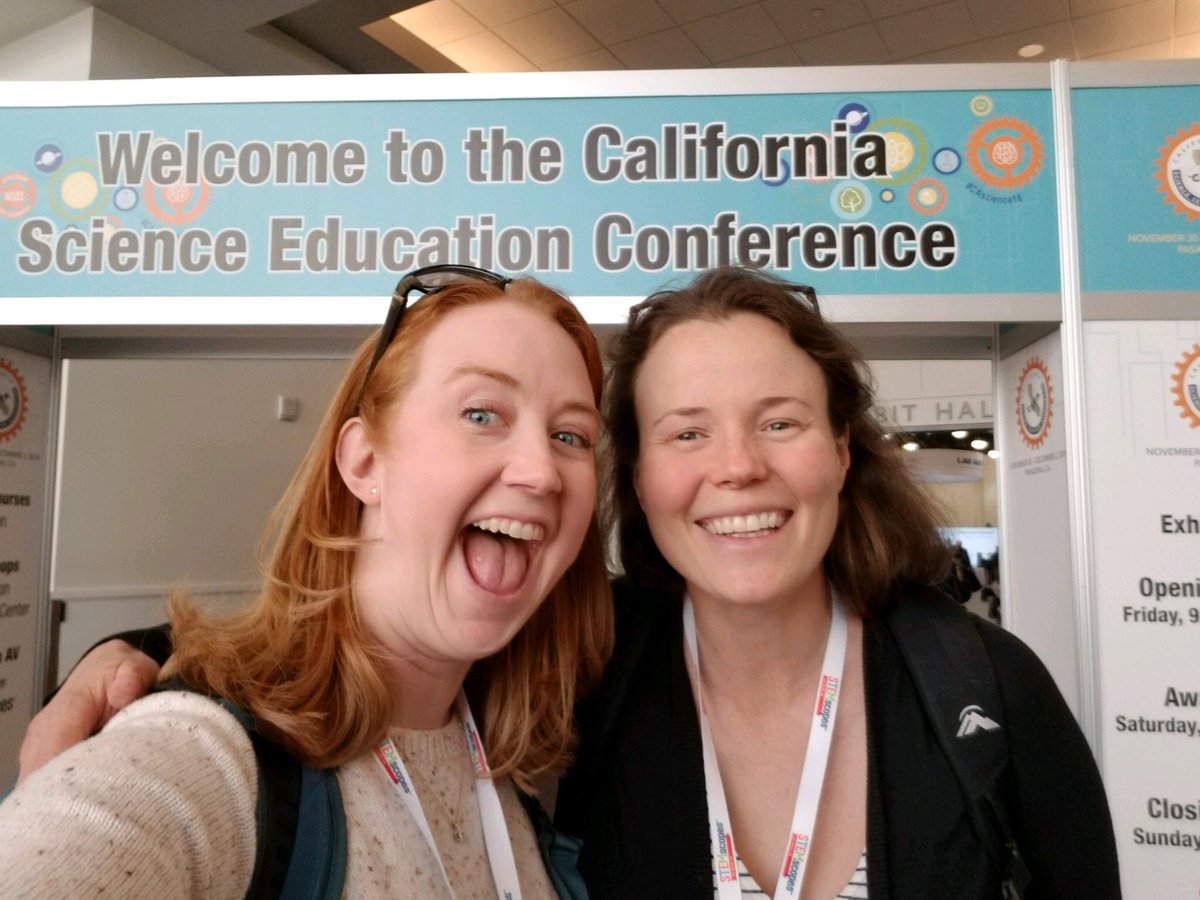 SmilingProton's tweet photo. Loving digging deeper into guiding successful #NGSS investigations. CSTA is the best family reunion of california’s science teachers. ❤️ Great selfie by @meg8girl #TeamFCUSD #csta #cascience2018 #CANGSS #CAscienceteachers https://t.co/0gX3pX4wWK