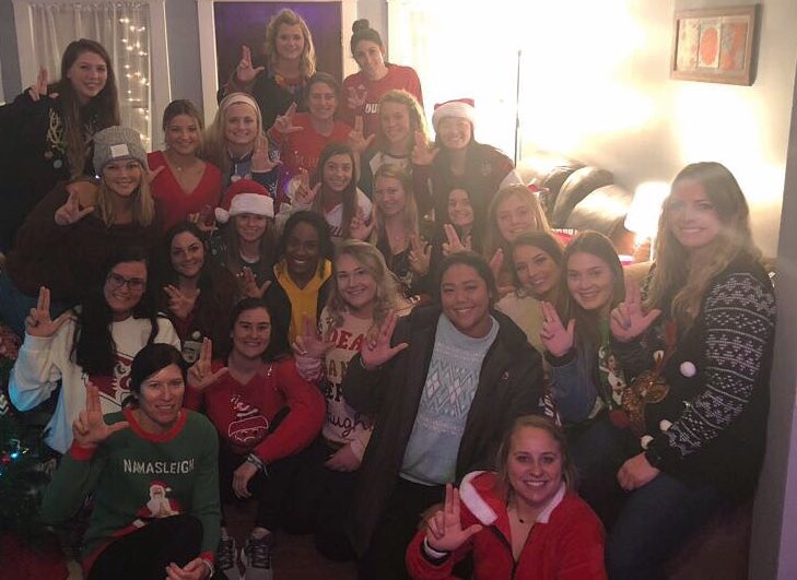 Team holiday party and secret gift exchange! 🤗 #GoCards