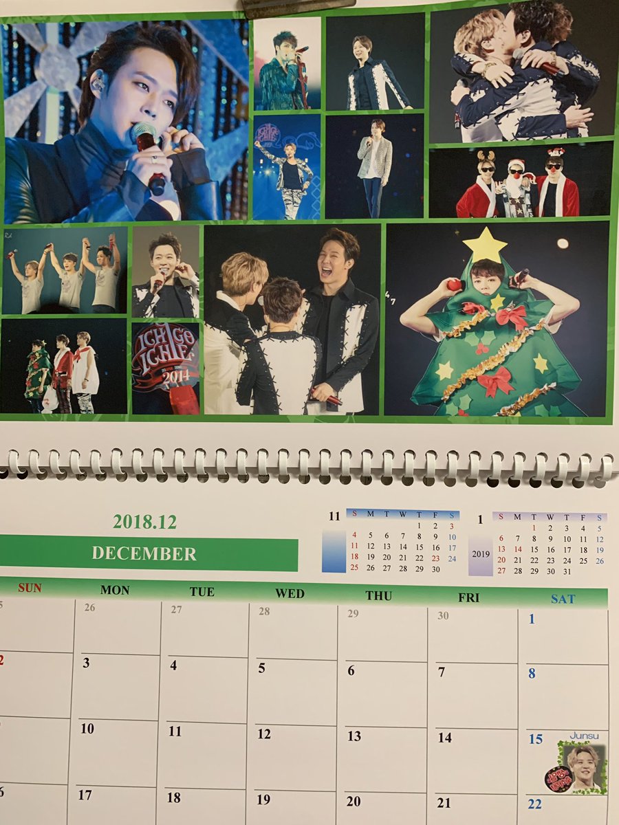 kimiCHUN0819's tweet photo. 今日から師走。
カレンダーめくりましたかぁ❓
去年は見つけられず自分で作ったんだけど、とうとう最後の一枚になっちゃった😞
でも、今年は大丈夫よね❣️
12月といえばイチコン。
イチコンといえばツリー🎄ゆちょ
こんなゆちょにまた会いたいなぁ✨💕
だめ・・❓😅
#ユチョン
#yuchu
#박유천 https://t.co/efxTa79O8I