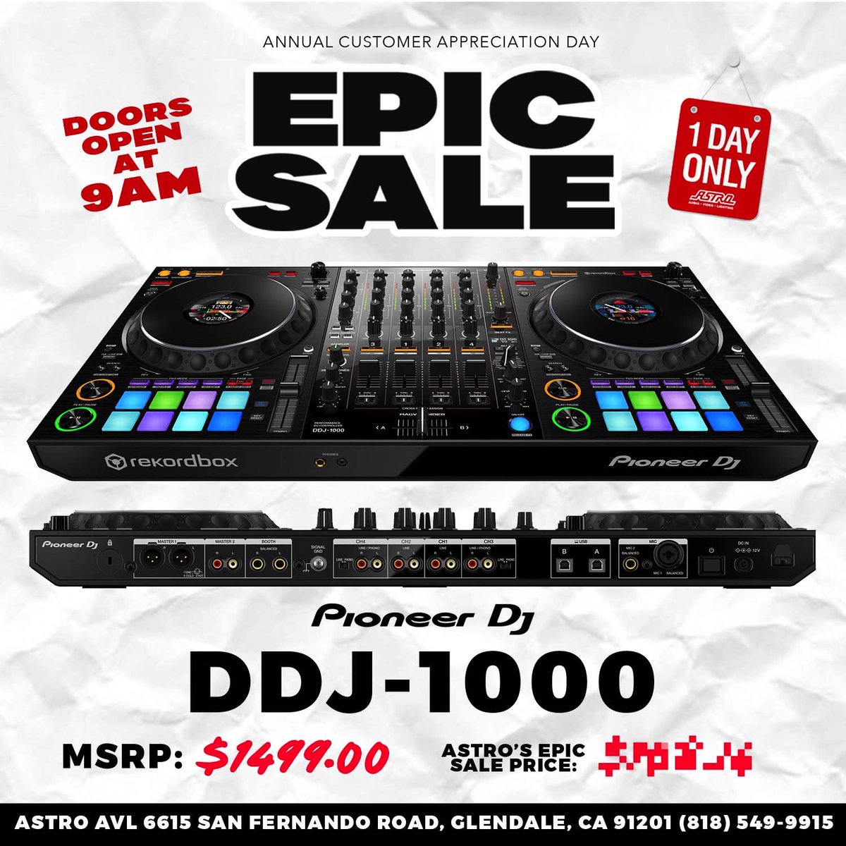 Don’t miss the opportunity to get your hands on products from your favorite brands at ridiculous prices during our biggest sale of the year on December 8th! Follow us and stay tuned for more info on our #EPICSALE specials and more! #AstroAVL