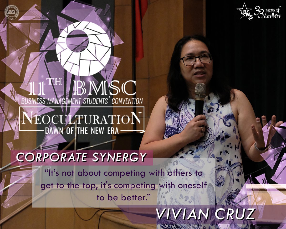 13thBMSC's tweet photo. “It’s not about competing with others to get to the top, it's competing with oneself to be better.” - Ms. Vivian Cruz
#11thBMSC
#GetNeocultured
#ExceedingNEOHeights https://t.co/Wg54Os5uLE