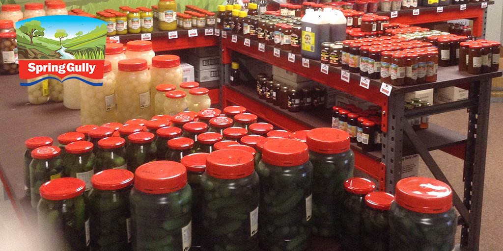 SpringGullyFood's tweet photo. Try our ever expanding range of pickles, sauces, relishes, chutneys, mustards, honey, jams, fruit spreads #Adelaide https://t.co/w5rnxHus65 https://t.co/hqdD84a3z2
