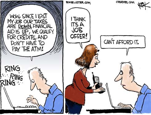 #FridayFun
"Wow, since I lost my job our taxes are down, financial aid is up, we qualify for credits, and don't have to pay the ATMs" 
Ring Ring Ring!
I think its a job offer!
"Can't afford it."
#TRAXPayroll
traxpayroll.com/solutions/trax…