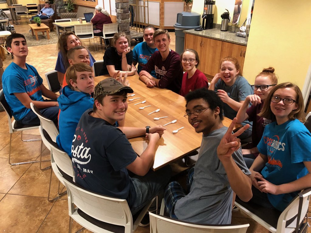 schescience's tweet image. Team building exercise, anyone? #bestrobotics25 #CurrentEventsBestRobotics