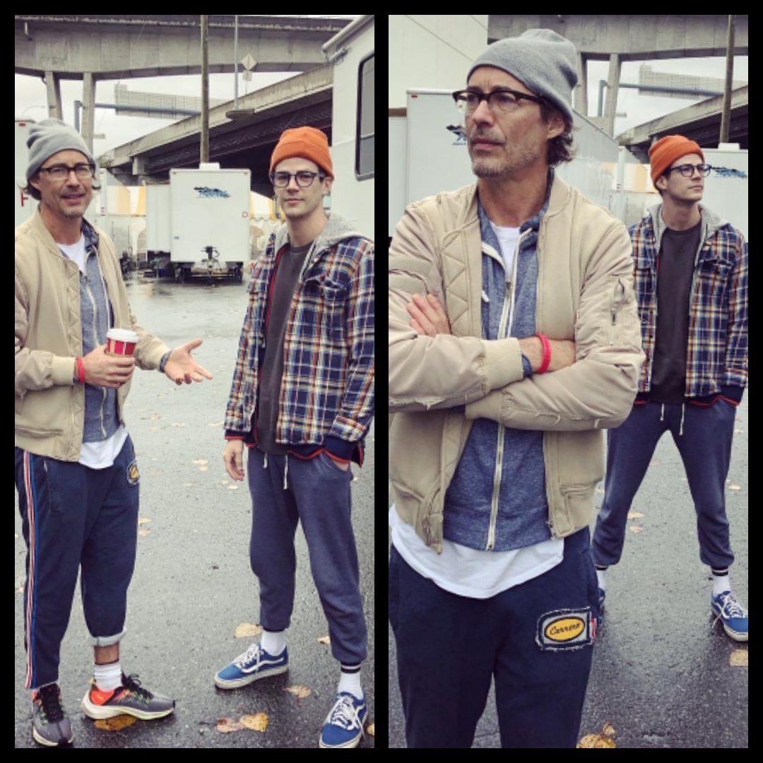 djairrick's tweet photo. 2 of my fave dudes! #grantgustin #tomcavanaugh #barryallen #harrisonwells #instagram #theflash #flashfans https://t.co/sjw2ha50a7