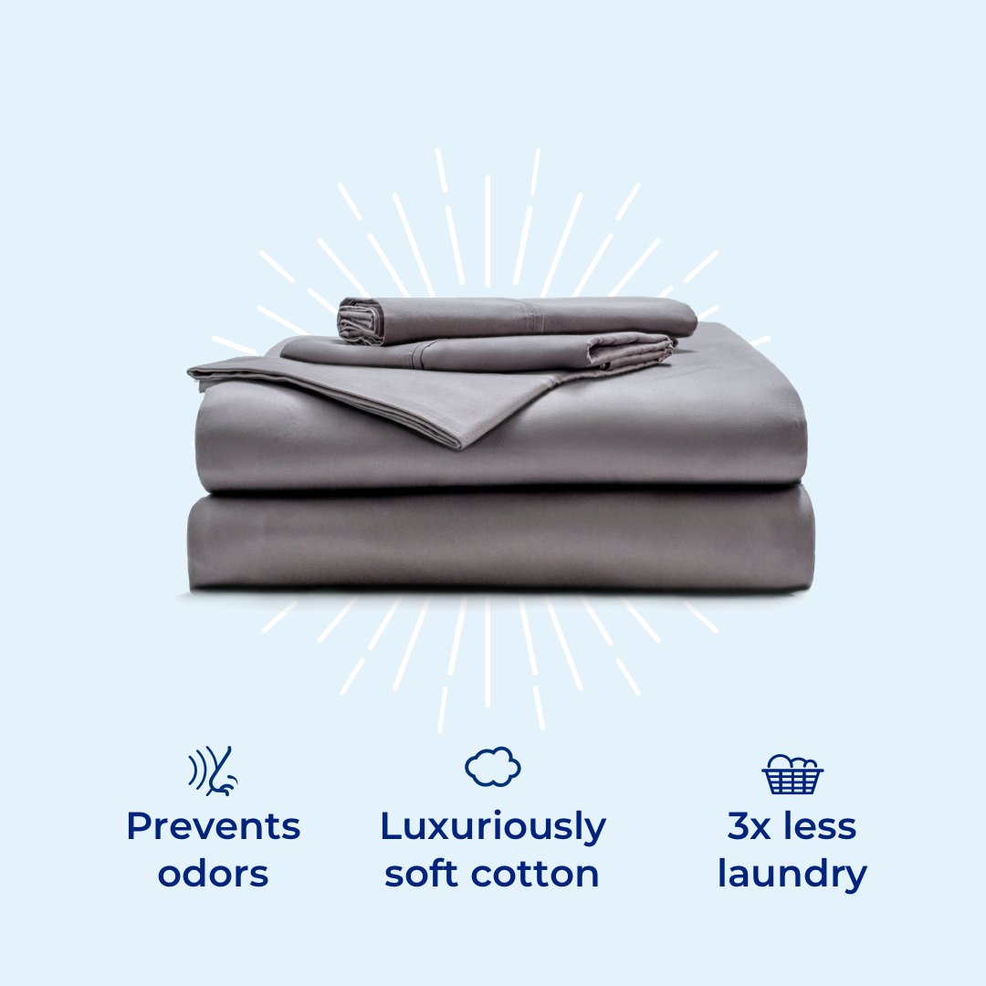 SavinginSeconds's tweet photo. On our 2018 Holiday Gift Guide: Miracle brand sheets
They need to be washed 3x less often because the fabric kills bacteria.  
How does LESS LAUNDRY sound to you?  #AmazingButTrue
https://t.co/wPhkZoRHTC https://t.co/dHedBpa2o7