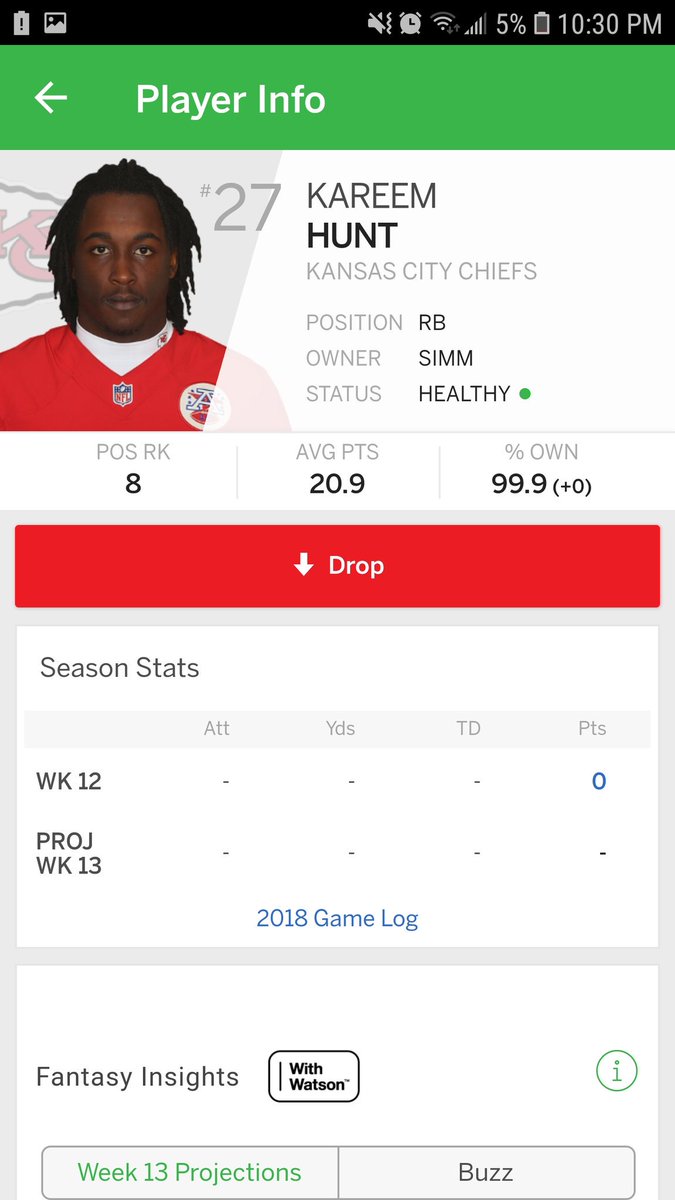"POS RK" has a whole new meaning. #KareemHunt