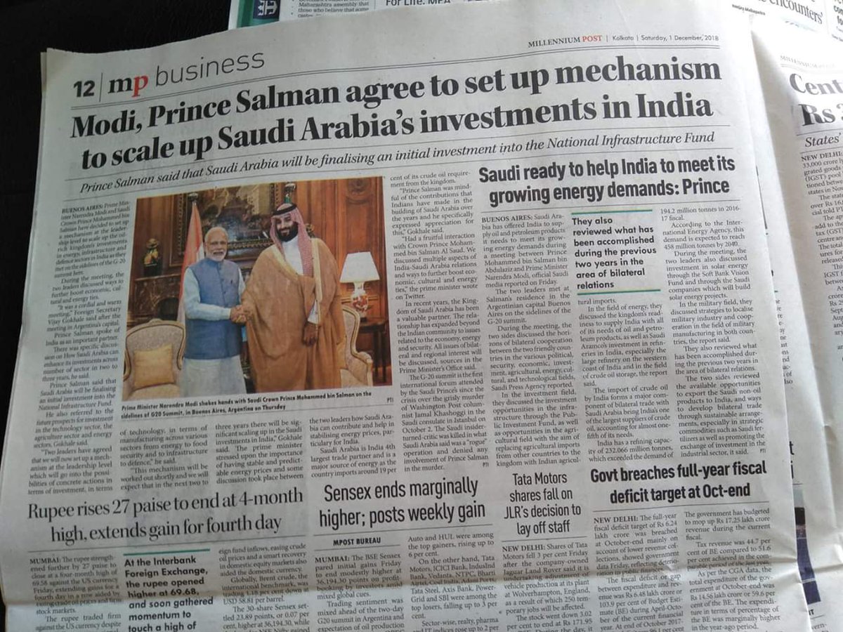 sairashahhalim's tweet photo. Wah #Modiji!

In #India you refuse to wear a #ScullCap or host #Iftaar parties.

You and your cronies leave no stone unturned to make muslims feel like second class citizens.

Now you invite a rich muslim Prince to scale up #SaudiaArabia 's investments in #India

#Hypcocrital no? https://t.co/rD86L34HU0