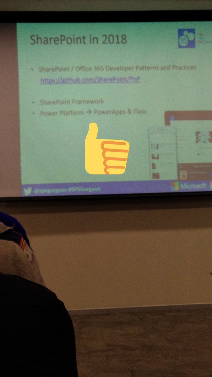 viKas_vikkk's tweet photo. Excited about sharepoint sharepoint framework @SPSGurgaon #spsgurgaon https://t.co/qmgTnNMkw4