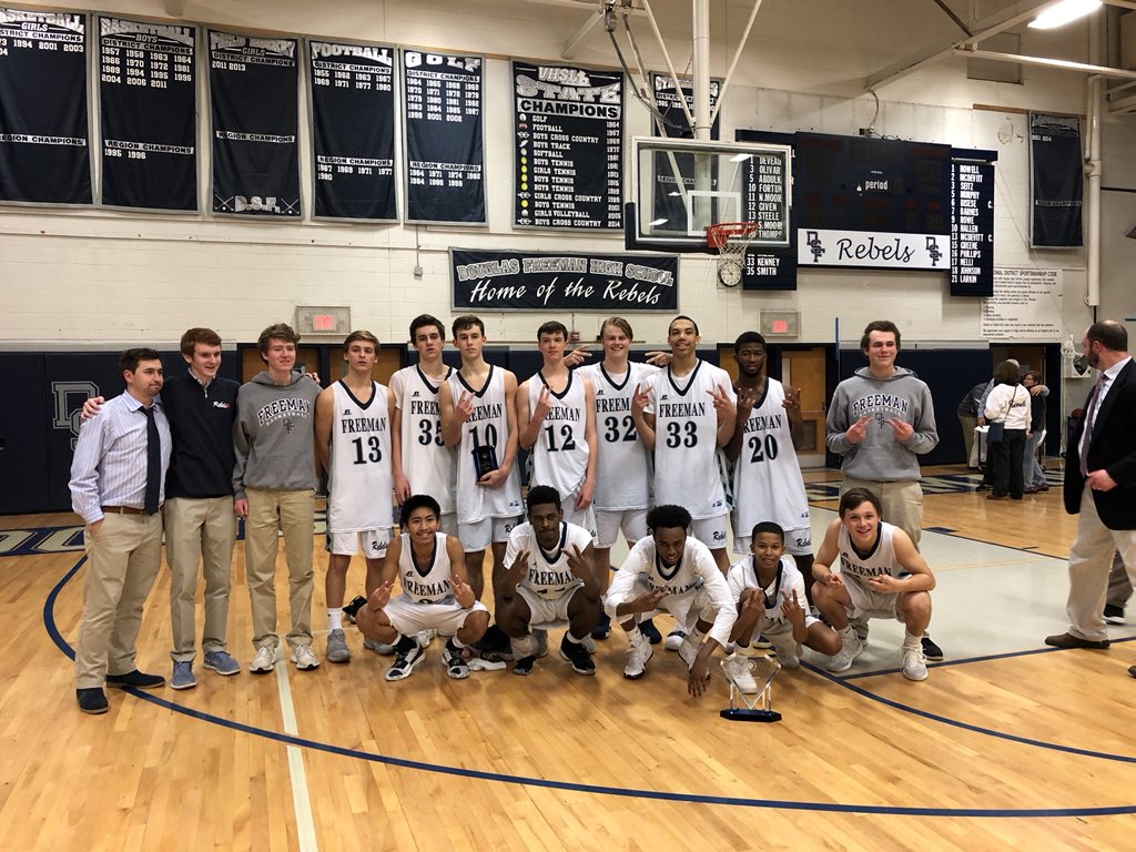 DsfBasketball's tweet photo. Back to back! The Rebels storm back from a 12 point 2nd half deficit to knock off Benedictine 60-58! https://t.co/jNYcvd7Sqk