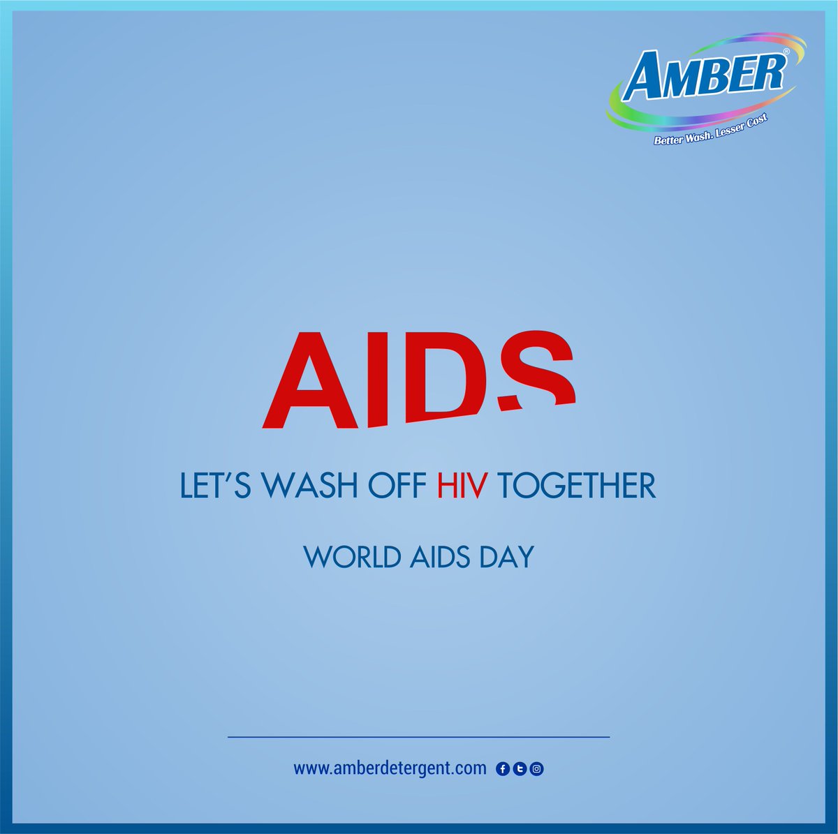 AmberDetergent's tweet photo. World AIDS Day
#AmberDetergent #WorldAIDSDay #WorldAidsDay #AIDSDay2018 #KnowYourStatus #EndAIDS #AIDS #HIV https://t.co/Hclo81L7VP