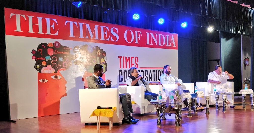Ahmedshabbir20's tweet photo. Right now @draramadoss @mafoikprajan & @manuraj1983 on the stage to discuss - The welfare state : the future of freebies #TOIDebates #TimesConversations https://t.co/N4GQQ6HeRM