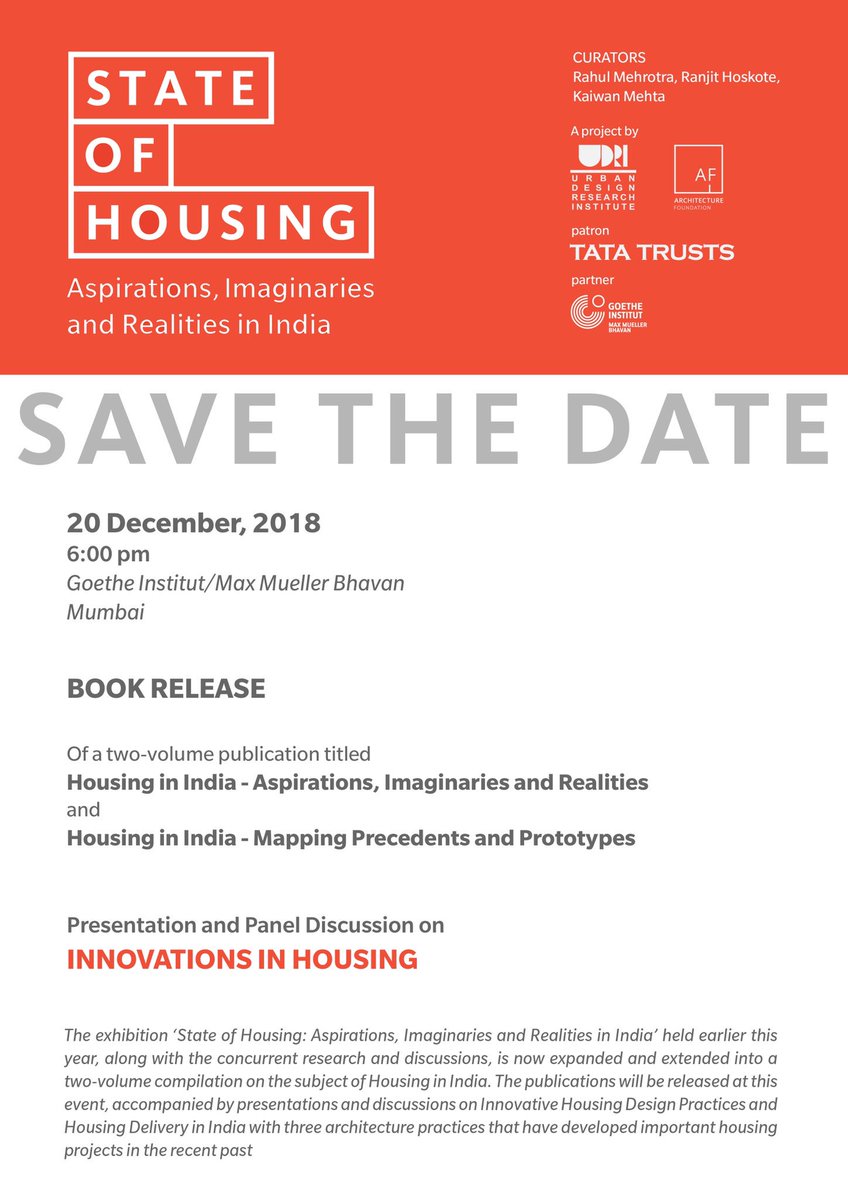 soh_india's tweet image. #SaveTheDate @kaiwan_mehta @ranjithoskote