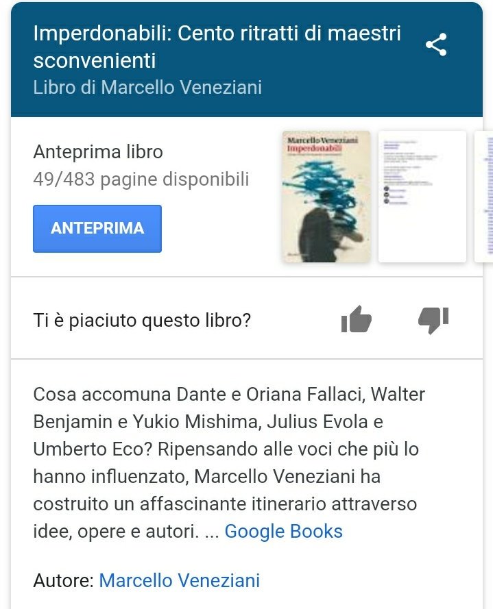 tesseredel900's tweet photo. Venerdì 14/12 h 19 presso il Salone dei Mosaici,
Marcello Veneziani @VenezianiMar presenta il suo libro "Imperdonabili: Cento ritratti di maestri sconvenienti"
@MarsilioEditori ingresso libero.
A seguire cena tematica con l'autore (su prenotazione) https://t.co/SnVo8YTT7Z