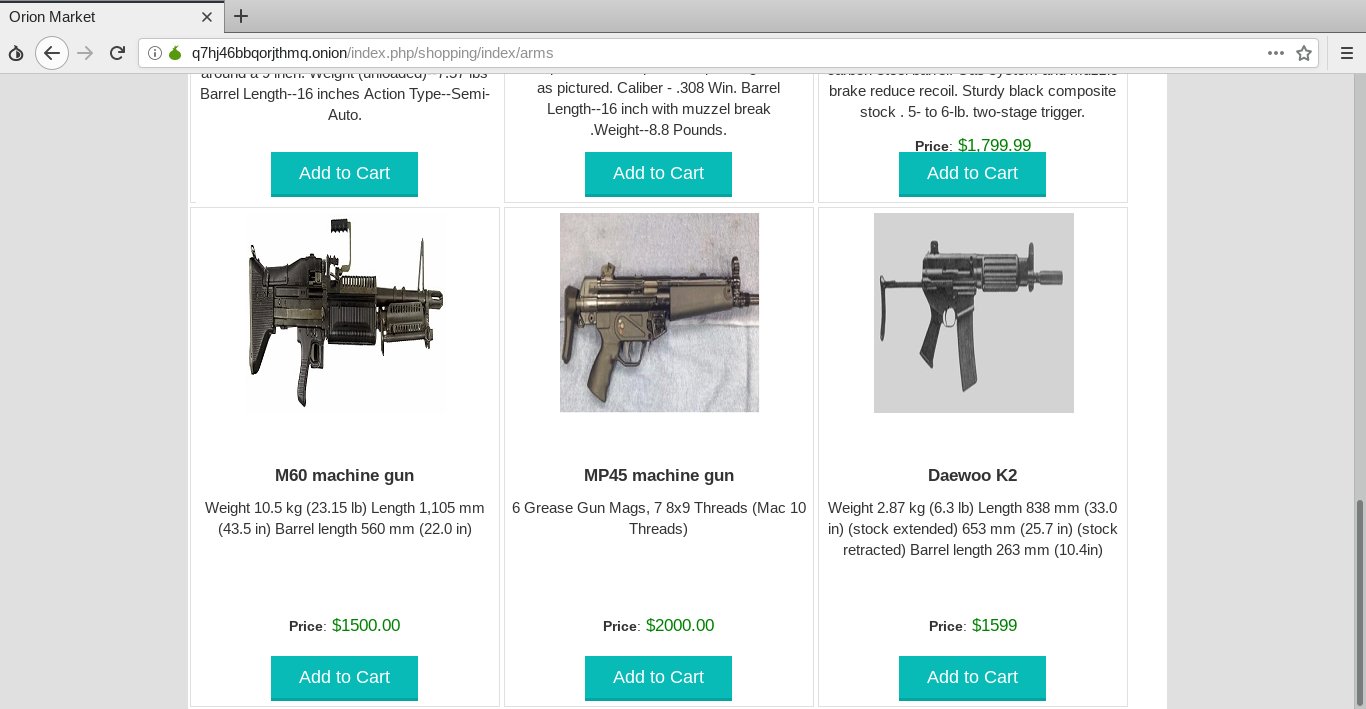 Darknet Gun Market