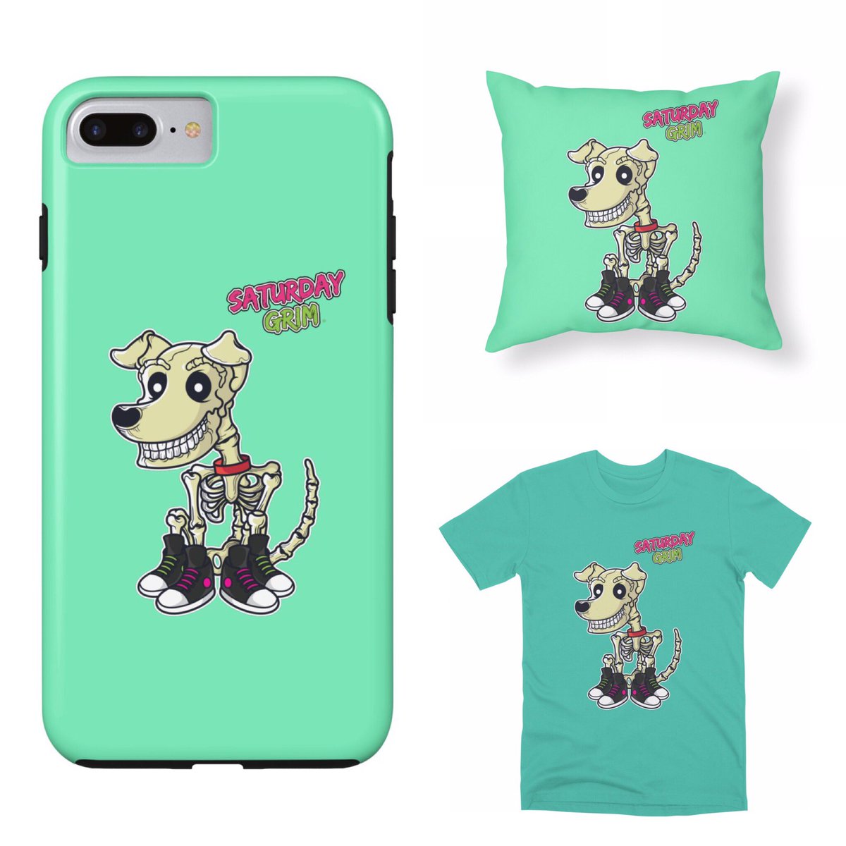 SaturdayGrim's tweet photo. More merch up on the Threadless store. 

Almost all the merch is up!

Just graduated college this quarter as well! There will be way more time to work on this project now.

https://t.co/OY3QH64NOG 

#horror #halloween #dog #memory #poppunk #punk https://t.co/FBVVpPzPiV