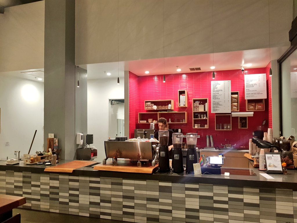 I walked 27 mins from Stockton street #SanFrancisco down to 5th Street off Clementina just to get myself into <a href="/ContrabandSF/">Contraband Coffee</a> because it was all worth it. If you're in that hood, do make it a point to get your coffee there! Their barista is gorgeous btw. 😍#lgbt friendly!