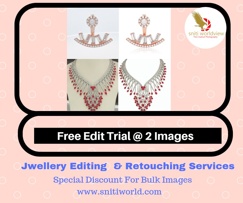 #JewelryRetouchingServices with experienced jewelry Photo Retouching Experts. Make your jewelry Photos Stand out with our #jewelryImageEditing Service.

Visit our Website: bit.ly/2Q9maCf