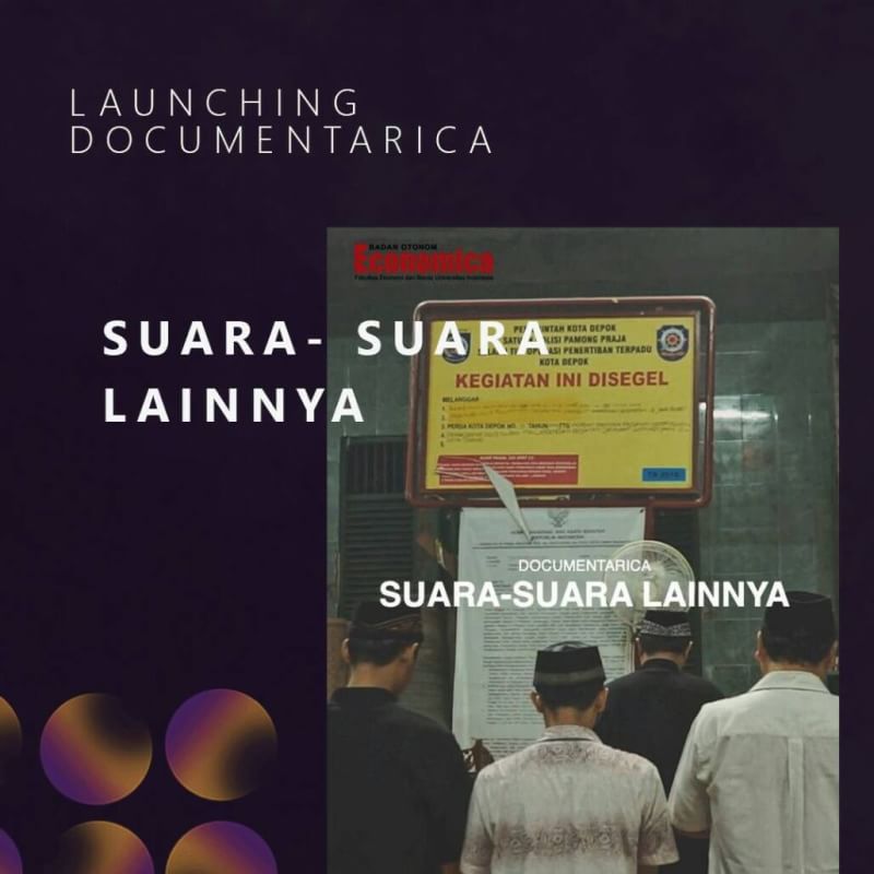 DOCDAYSFEBUI's tweet image. [LIVE REPORT] Sedang berlangsung pemutaran film &quot;Suara-Suara Lainnya&quot; hasil karya Tim Documentarica BOE FEB UI.