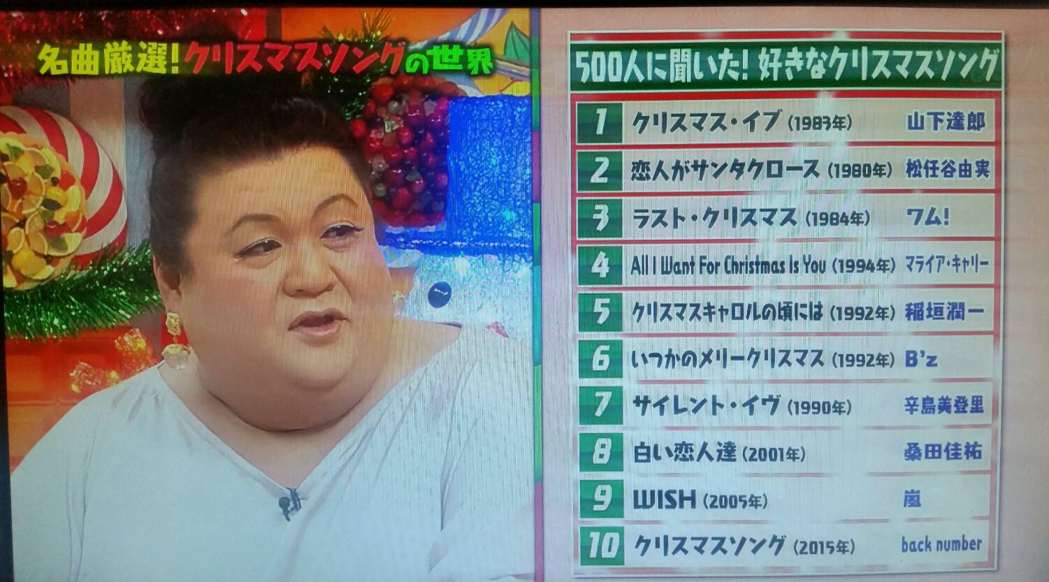 かずっち 松本潤応援 マツコの知らない世界 再 500人に聞いた好きなクリスマスソング 第9位 Wish 嵐 嬉しいねぇ 季節やイベントごとで 知名度のある楽曲にあげてもらえる曲が複数あるのって 嵐 Wish