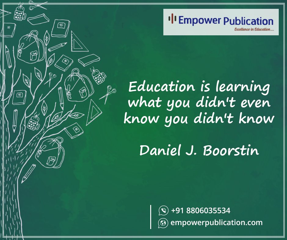 EmpowerPublica2's tweet image. Education is not preparation for life; education is life itself.
#empowerpublication #education #CBSEsamplepapers #ICSEsamplepapers #solutionbooks