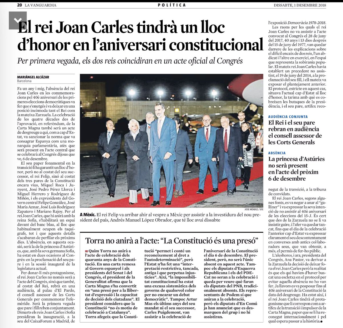 MasterEventsM's tweet image. Estarem atents a l’encaix REI+REI EMÈRIT el dia dl 40 aniversari de la Constitució.
Recordeu la negativa i l’enuig del Rei emèrit quan es van celebrar els 40 anys d les primeres eleccions: el volien ubicar a la tribuna de públic i va optar per no anar-hi #ProtocolOficial