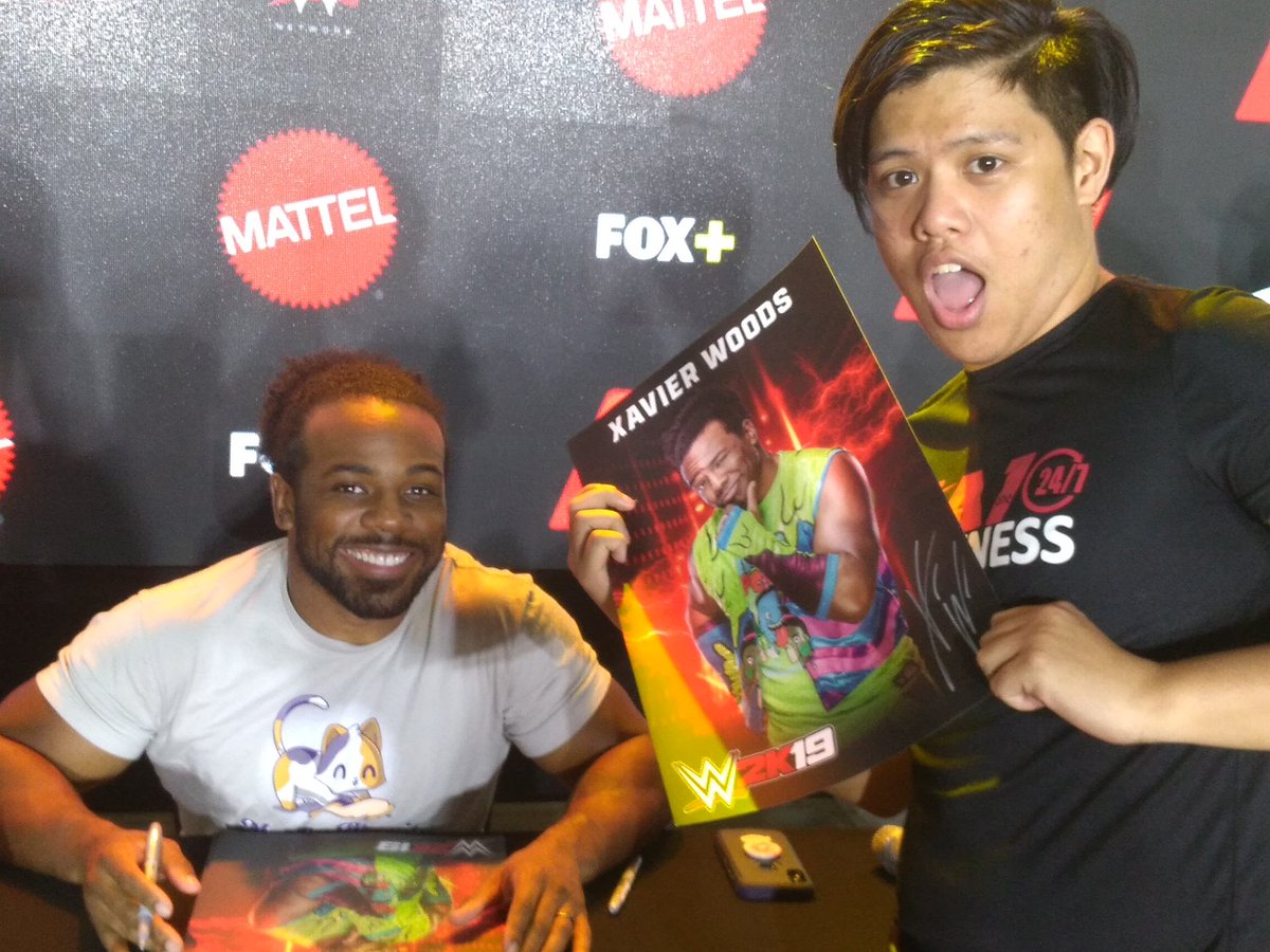 LoganYOLO's tweet photo. A photo with one of the greatest tag team wrestlers ever and @XavierWoodsPhD. Nice meeting you sir!
#XavierSEA https://t.co/UEeVD6z9II