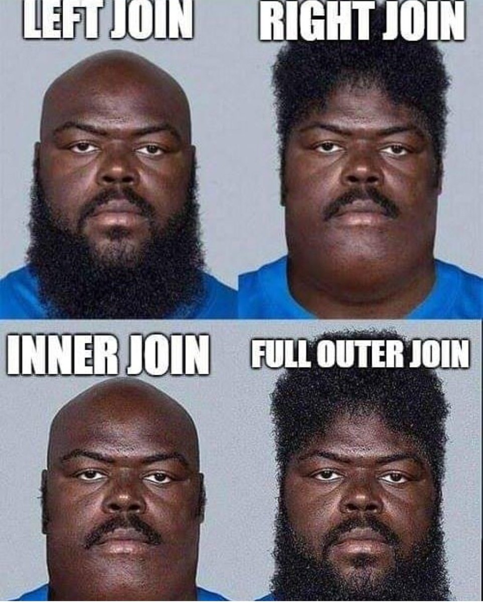 ScullWM's tweet image. This made my day! #SQL #SQLintersection #join #humor