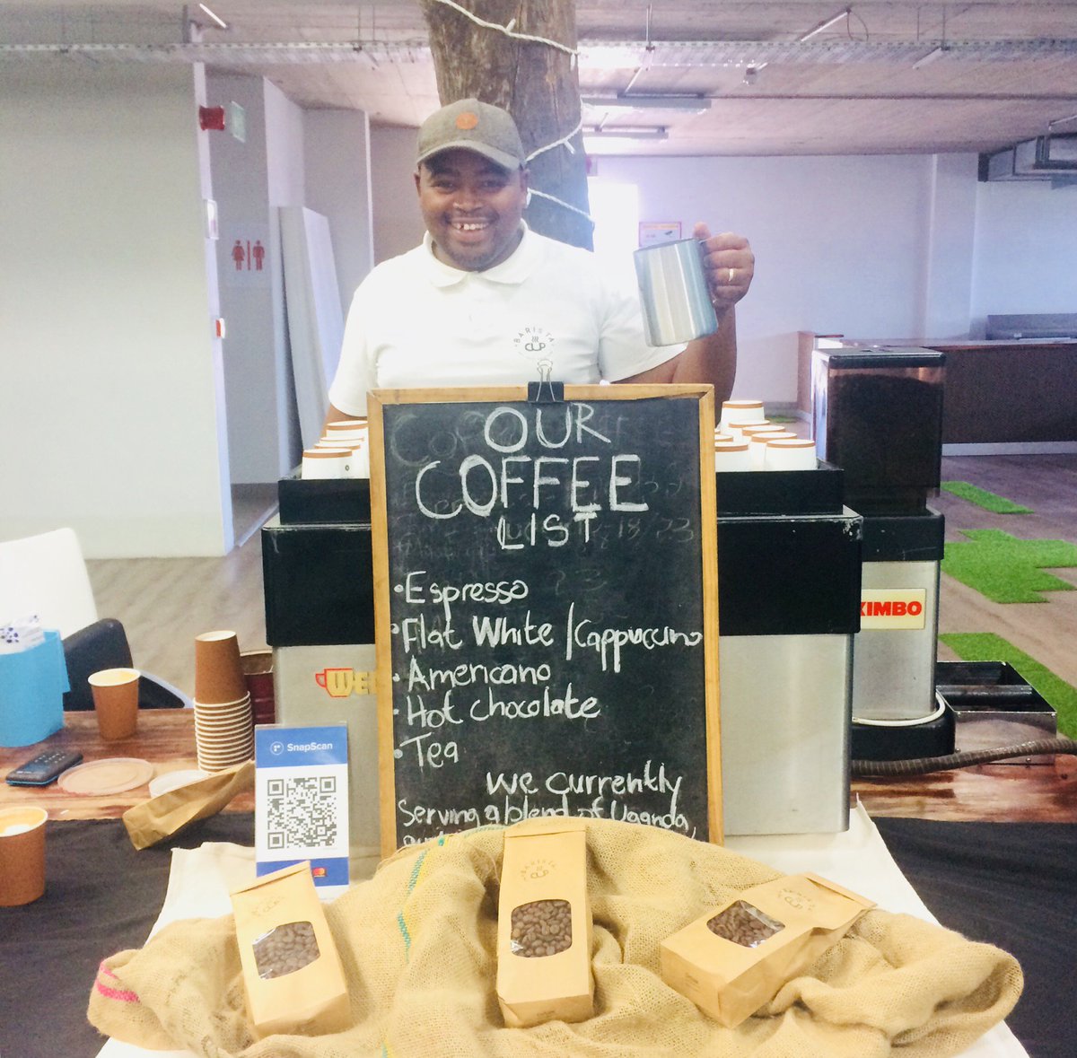 uctgsbsolutions's tweet image. Kicking off #IVIPWS18DemoDay with coffee from Barista Cup #SupportLocal #Entreprenurs