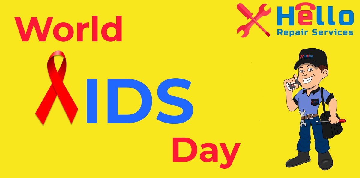 HelloRepair's tweet photo. On #WorldAIDSDay we unite in the fight against #HIV and #AIDS, show support for those impacted, and honor those we've lost. 
#AIDSDay https://t.co/7fthaW70FF