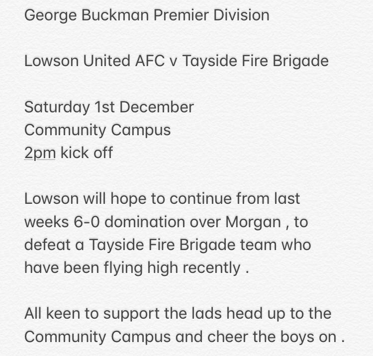 Lowson United AFC tweet media