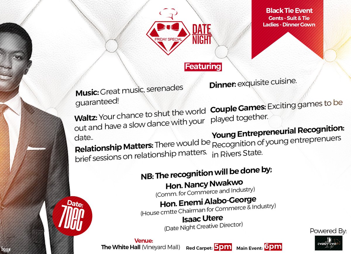 22logisticsng's tweet photo. #datenight2018 who will you be coming with? Have you reserved your seats?🍻 https://t.co/cxI2WG4UJ5